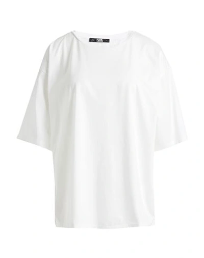 Karl Lagerfeld Woman T-shirt White Size Xl Cotton