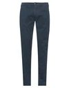 40weft Man Pants Navy Blue Size 32 Cotton, Elastane