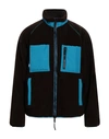 Msgm Man Jacket Dark Brown Size 36 Acrylic, Polyester In Blue