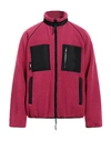 Msgm Man Jacket Fuchsia Size 42 Acrylic, Polyester In Pink