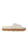 Chloé Woman Sandals Off White Size 9 Soft Leather