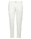 RE-HASH RE_HASH MAN PANTS IVORY SIZE 30 COTTON, ELASTANE