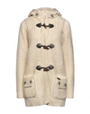 Bark Woman Coat Gold Size Xs Wool, Polyamide In Gold
