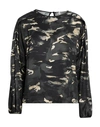 8pm Woman Blouse Steel Grey Size Xs Viscose In Grey