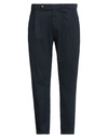 Berwich Man Pants Navy Blue Size 38 Cotton, Elastane