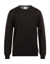 Bellwood Man Sweater Dark Brown Size 46 Merino Wool