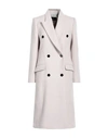 Isabel Marant Woman Coat Light Grey Size 2 Wool, Recycled Cashmere, Polyamide, Polyester, Viscose