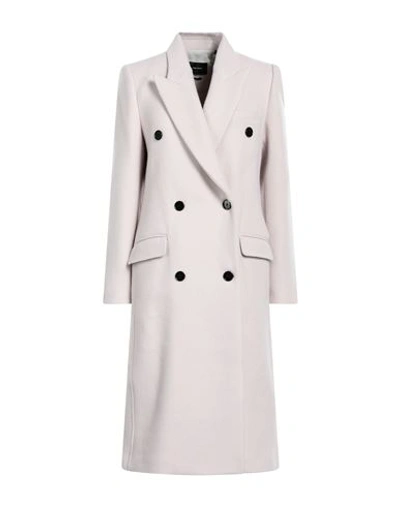 Isabel Marant Woman Coat Light Grey Size 2 Wool, Recycled Cashmere, Polyamide, Polyester, Viscose In Grey