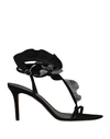 ISABEL MARANT ISABEL MARANT WOMAN SANDALS BLACK SIZE 7 GOAT SKIN