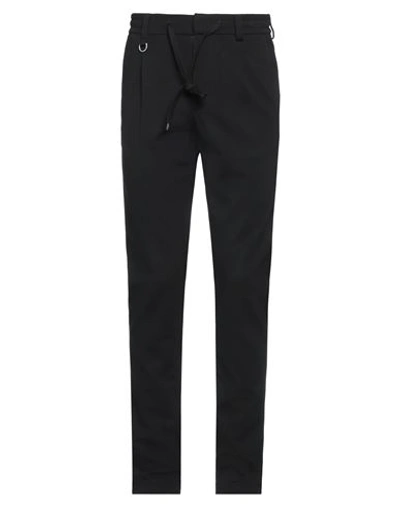 Paolo Pecora Man Pants Black Size 34 Viscose, Polyamide, Elastane In Black