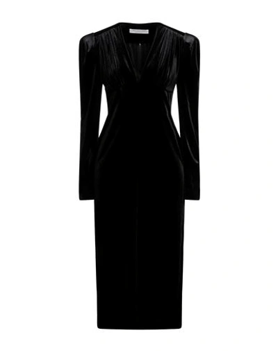 Philosophy Di Lorenzo Serafini Woman Midi Dress Black Size 8 Polyester, Elastane In Black