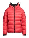 Ai Riders Man Down Jacket Red Size 40 Nylon