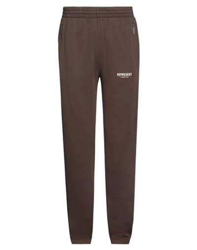 Represent Man Pants Cocoa Size Xxl Cotton In Brown