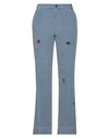 Dsquared2 Woman Pants Pastel Blue Size 10 Cotton, Elastane