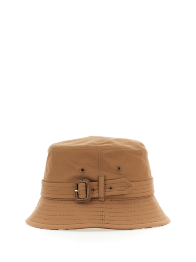 Burberry Fisherman's Hat With Belt In Gold