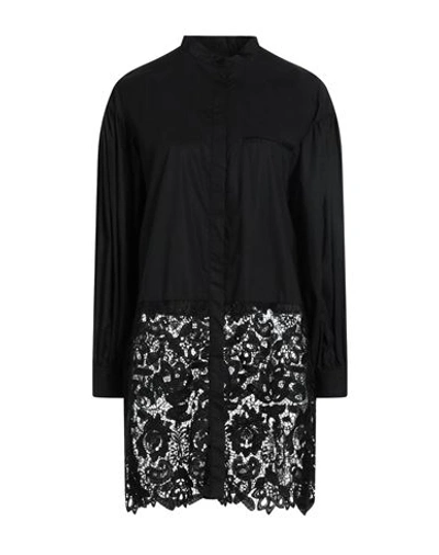 Isabelle Blanche Paris Woman Shirt Black Size Xxs Cotton, Polyester