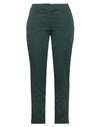 Aspesi Woman Pants Emerald Green Size 2 Cotton, Elastane