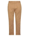 Grey Daniele Alessandrini Man Pants Camel Size 32 Cotton, Elastane In Beige