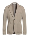 Paolo Pecora Man Blazer Khaki Size 42 Viscose, Polyamide, Elastane In Beige