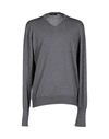 Alpha Studio Sweaters In Grey
