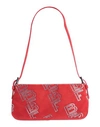 By Far Womens Red Leather Shoulder Bag