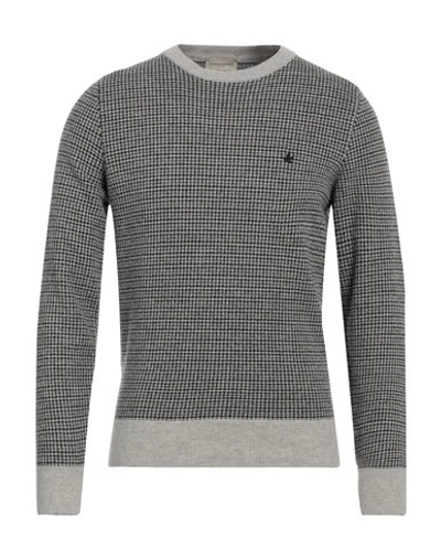 Brooksfield Man Sweater Grey Size 44 Virgin Wool, Acrylic, Wool, Viscose