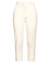 Merci .., Woman Pants Beige Size 8 Polyester, Viscose, Elastane