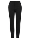 TWINSET TWINSET WOMAN PANTS BLACK SIZE 12 VISCOSE, POLYAMIDE, ELASTANE