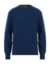 Aspesi Man Sweater Bright Blue Size 42 Wool, Acrylic, Polyamide, Mohair Wool