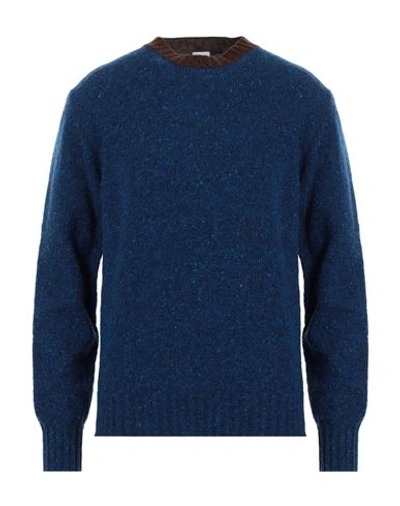 Aspesi Man Sweater Bright Blue Size 42 Wool, Acrylic, Polyamide, Mohair Wool In Blue
