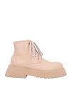 Marsèll Woman Ankle Boots Blush Size 8 Calfskin In Pink