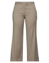 Semicouture Woman Pants Sand Size 10 Virgin Wool, Polyester, Viscose, Elastane In Beige