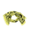Alexander Mcqueen Woman Scarf Acid Green Size - Modal, Silk In Green