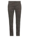 Dondup Man Pants Dark Brown Size 36 Cotton, Lyocell, Elastane