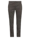 Dondup Man Pants Dark Brown Size 33 Cotton, Lyocell, Elastane