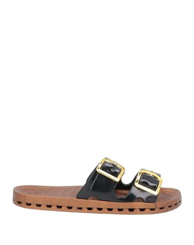 Sensi Woman Sandals Black Size 10 Rubber