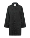 Semicouture Woman Overcoat Black Size S Cotton, Elastane