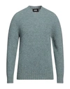 Alpha Studio Man Sweater Pastel Blue Size 44 Wool