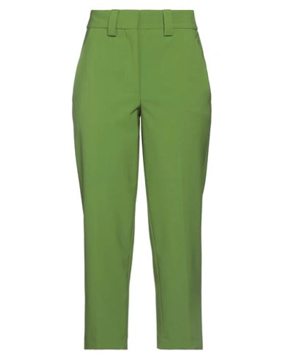 Jucca Woman Pants Military Green Size 8 Polyester, Virgin Wool, Elastane