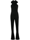 Saint Laurent Hooded Jumpsuit In Schwarz