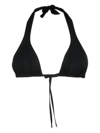 Dolce & Gabbana Padded Triangle Bikini Top In N0000 Nero