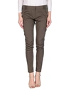 Brunello Cucinelli Woman Pants Lead Size 8 Cotton, Elastane In Grey