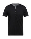 Patrizia Pepe Man T-shirt Black Size M Lyocell, Cotton