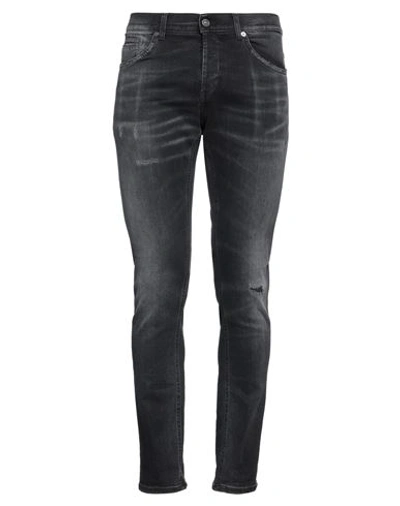 Dondup Man Jeans Charcoal Size 30 Organic Cotton, Modal, Elastomultiester, Elastane In Grey