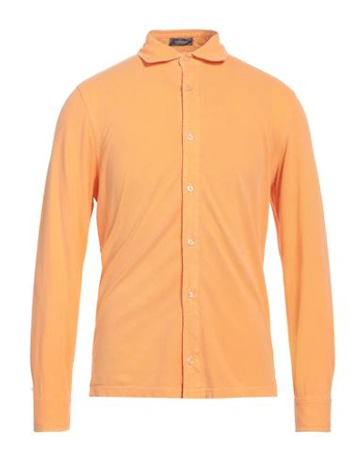 Rossopuro Man Shirt Mandarin Size 3 Cotton