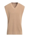 Hinnominate Man Sweater Sand Size S Wool, Acrylic In Beige