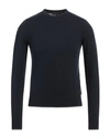 Armani Exchange Man Sweater Midnight Blue Size S Cotton, Cashmere, Polyamide, Elastane