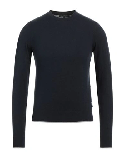 Armani Exchange Man Sweater Midnight Blue Size S Cotton, Cashmere, Polyamide, Elastane