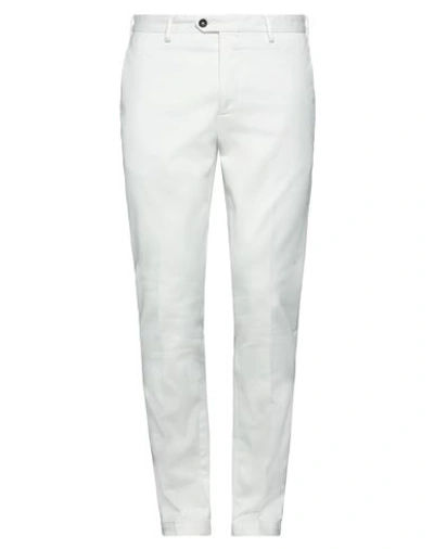 Devore Incipit Man Pants Off White Size 32 Cotton, Elastane