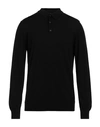 Alpha Studio Man Sweater Black Size 44 Wool